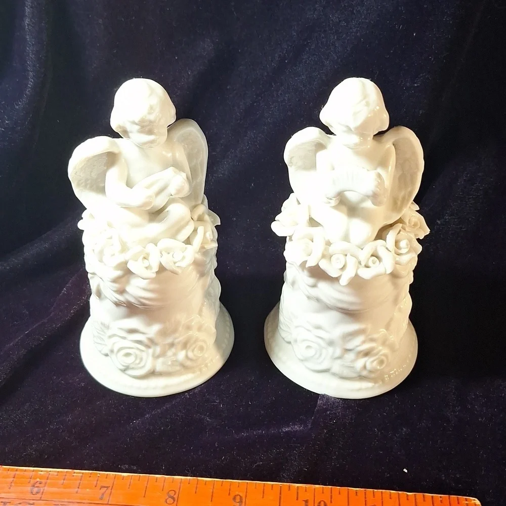 White porcelain Angel bells